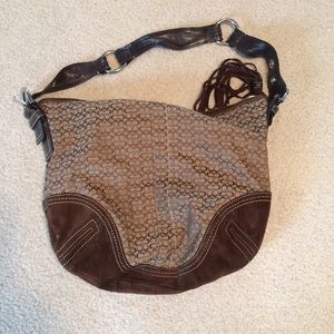 Brown Coach hobo purse